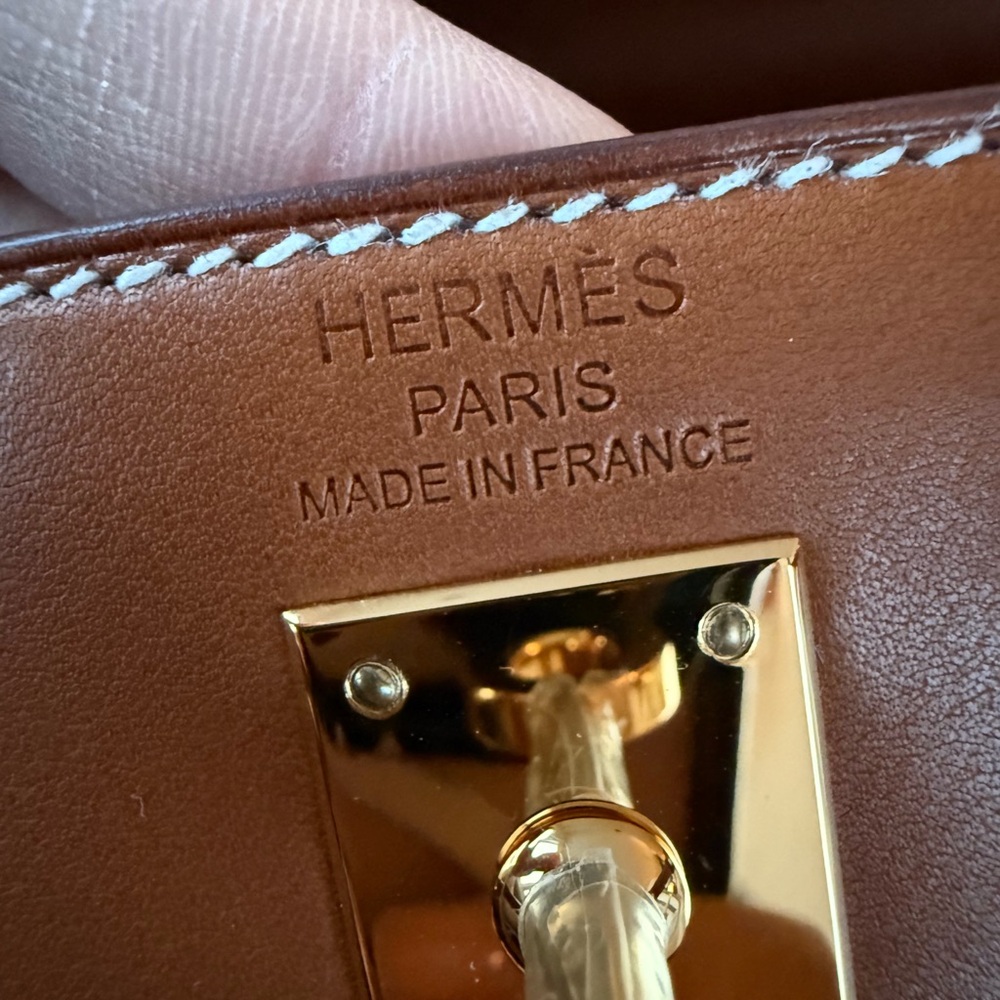 HERMÈS Barénia Fauve Kelly 25 Sellier GHW - Picture 14 of 17